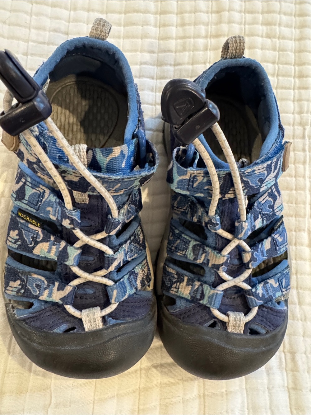 Keen Kids Blue Camo Closed-Toe Sandals